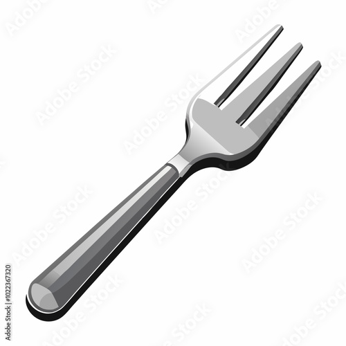  realistic fork on a white background