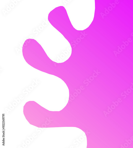 pink polish isolated melt cream