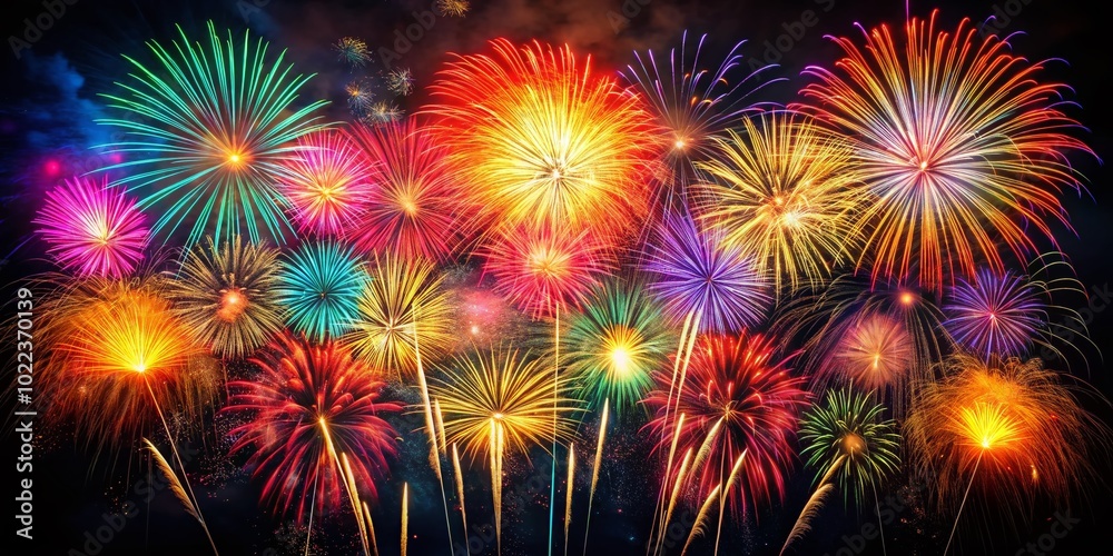Abstract Double Exposure Firework Background for Celebrations and Events Abstract Double Exposure Firework Background for Celebrations and Events