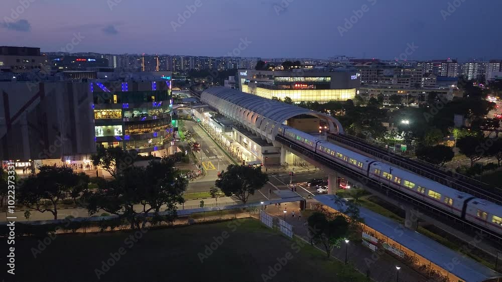 Tampines Central at night, Singapore Tampines Central at night, Singapore