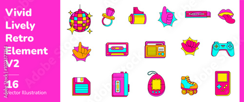 Vivid Lively Retro Element 2 