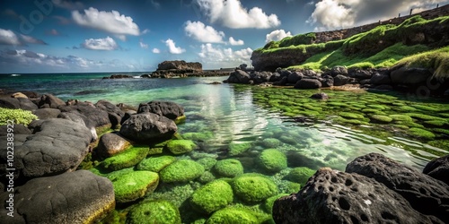 Bokeh Bliss at Jibei Coral Beach Park in Taiwan's Penghu Islands: A Serene Tropical Escape photo