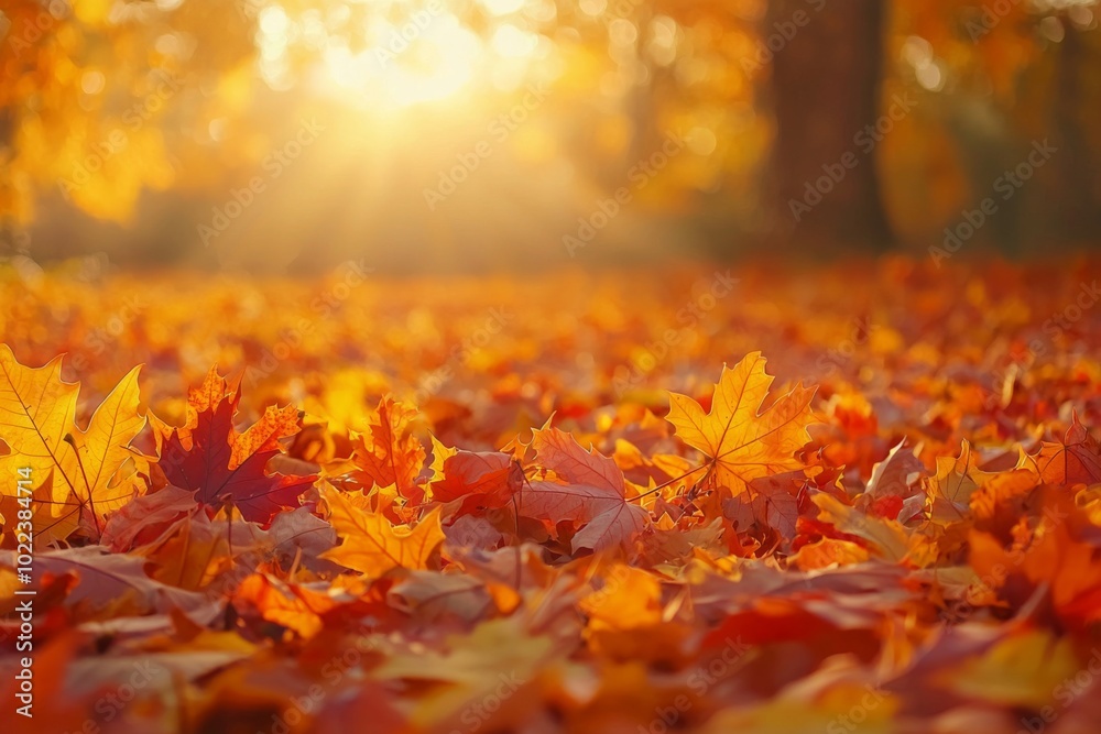 Fallen Leaves Season Background Fallen Leaves Season Background