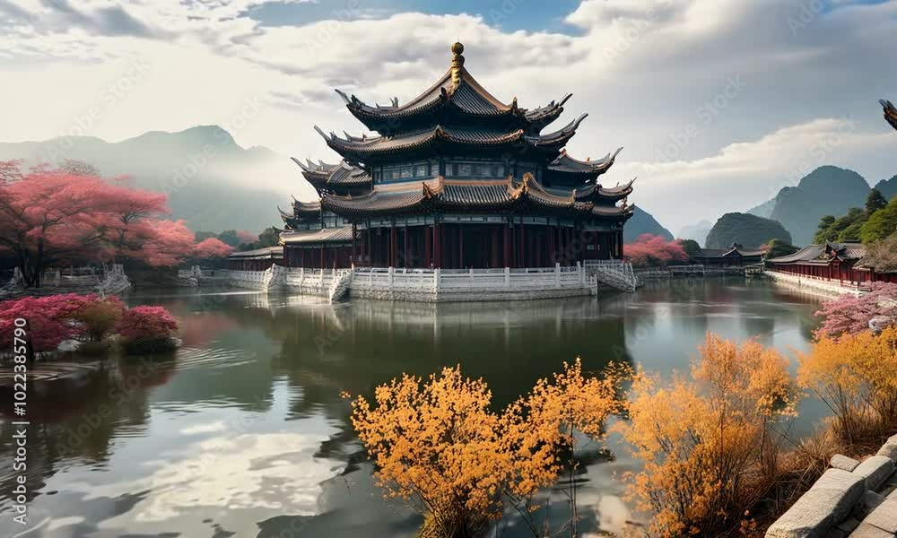 pavilion in the garden