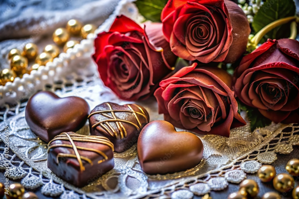 Captivating Macro Photography of Valentine's Day Symbols and Colors