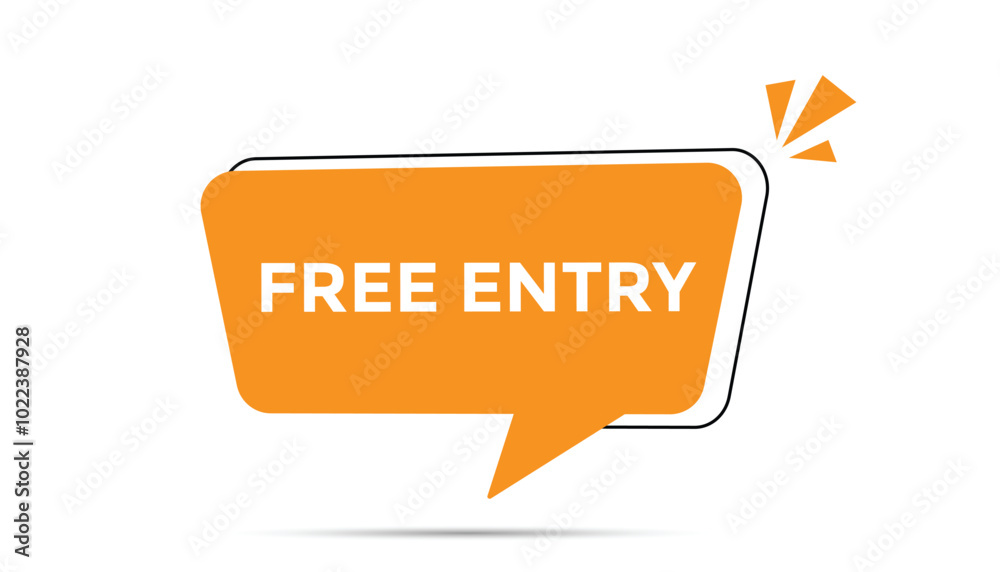 Free entry web banner templates. Vector Illustration Free entry web banner templates. Vector Illustration