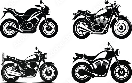 Motorcycle Silhouettes Collection