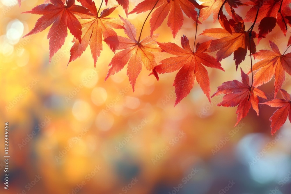 Fallen Leaves Season Background created with Generative AI Fallen Leaves Season Background created with Generative AI