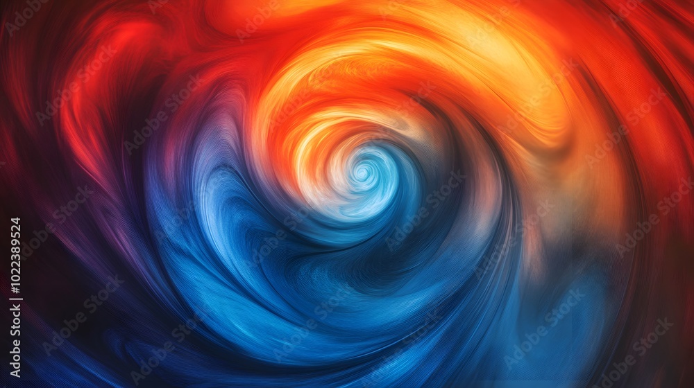 A vibrant gradient swirl, starting with warm reds and oranges, fading into cool blues.
A vibrant gradient swirl, starting with warm reds and oranges, fading into cool blues.
