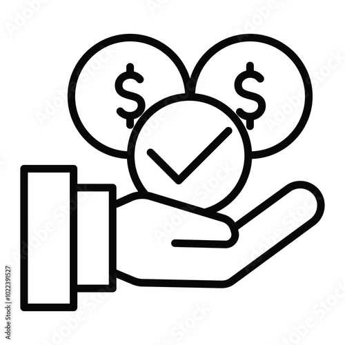 Sales Incentives icon line vector illustration
