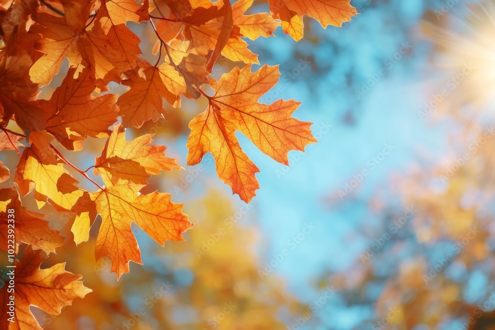 Fallen Leaves Season Background created with Generative AI Fallen Leaves Season Background created with Generative AI