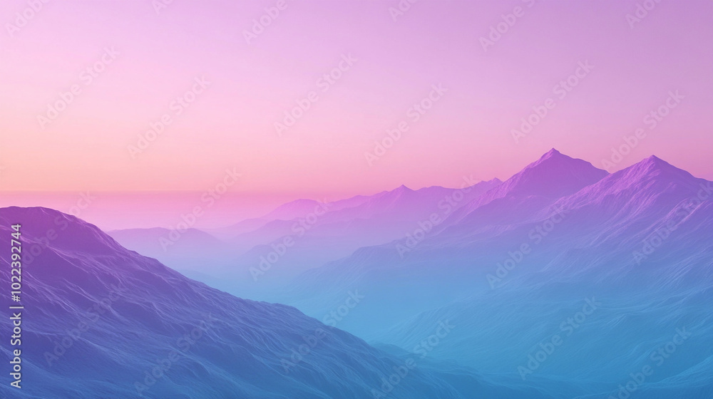 Obraz premium sunset in mountains