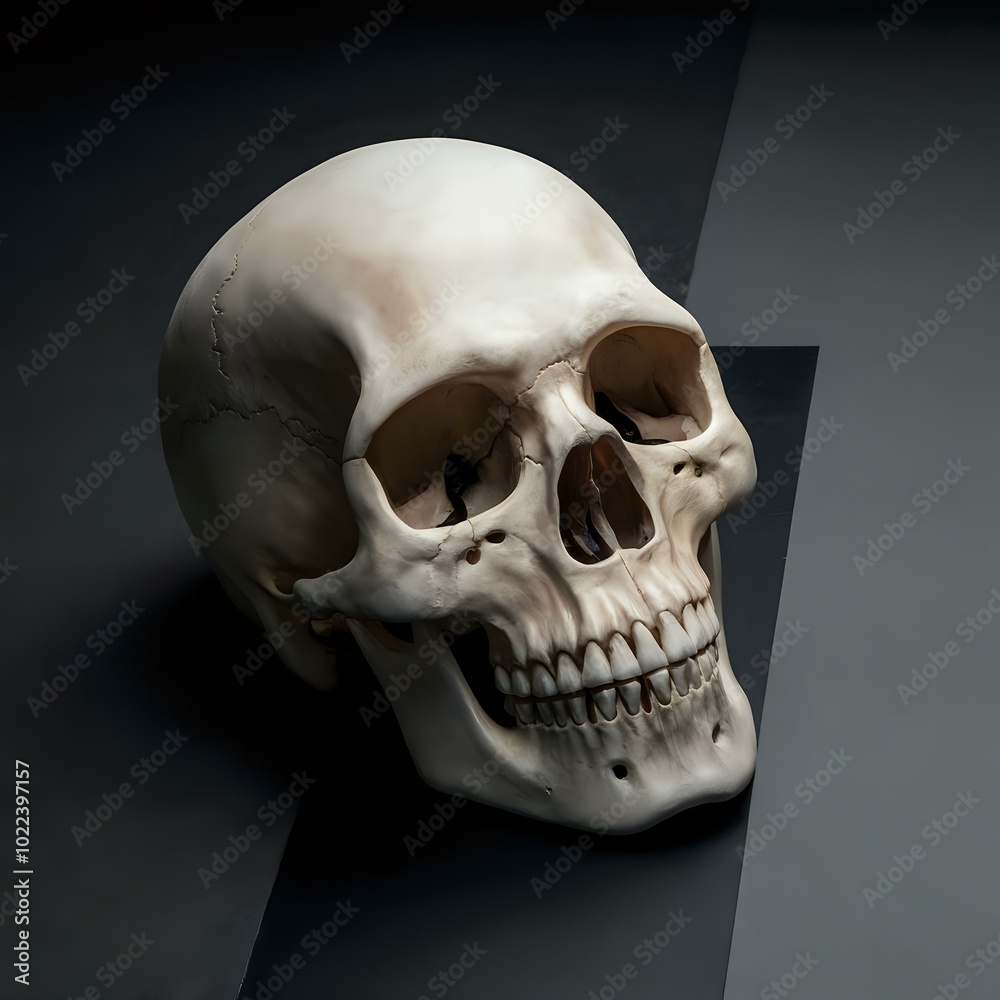 Realistic Human Skull Display Realistic Human Skull Display