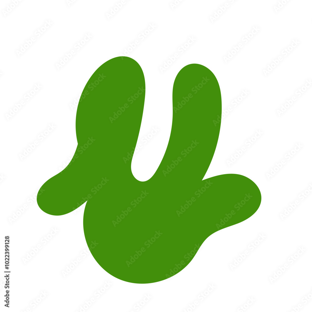 Red green abstract shapes vectors