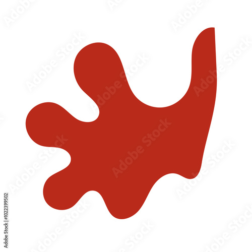 Red green abstract shapes vectors