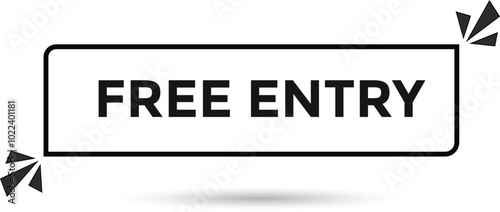 Free entry web banner templates. Vector Illustration 