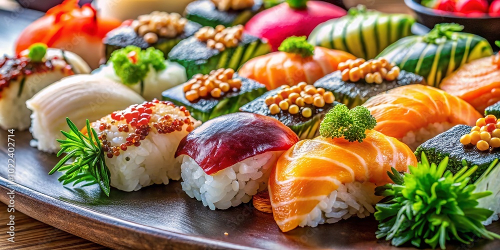 Delicious Fish Sushi Macro Photography for Tasty Snack Inspiration Delicious Fish Sushi Macro Photography for Tasty Snack Inspiration