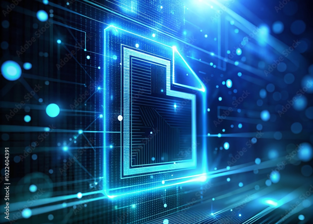 Document Code Icon in Low Light - Modern Digital Concept Document Code Icon in Low Light - Modern Digital Concept