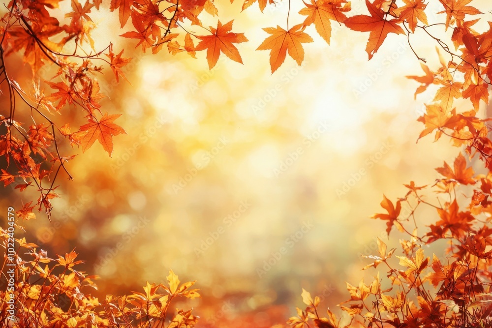 Fallen Leaves Season Background created with Generative AI Fallen Leaves Season Background created with Generative AI