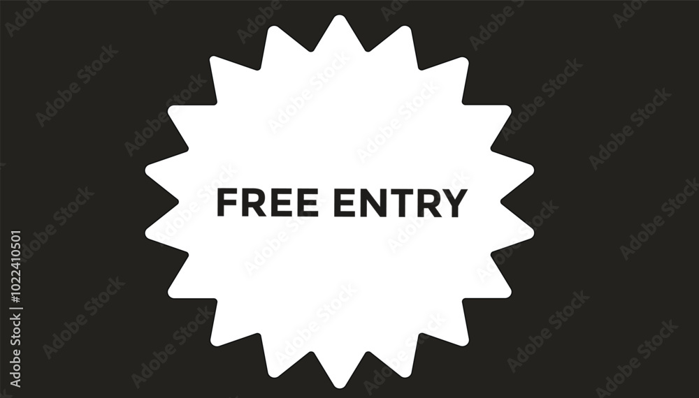 Free entry web banner templates. Vector Illustration 