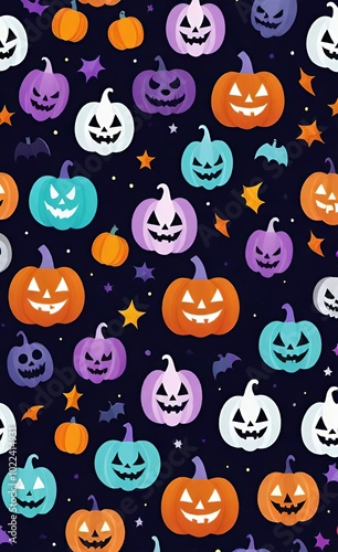 colorful halloween background