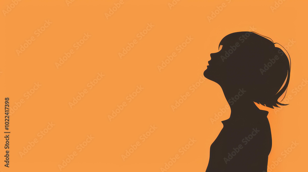 A graceful silhouette of a woman against a bright, warm backdrop radiates beauty and serenity. A graceful silhouette of a woman against a bright, warm backdrop radiates beauty and serenity.