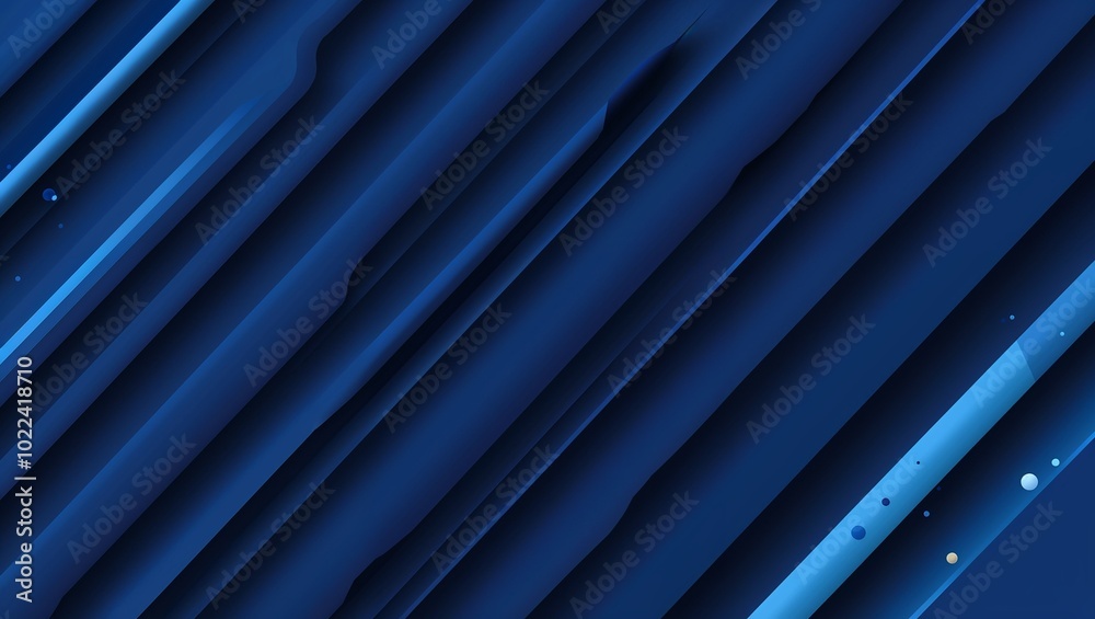 Obraz premium Bright navy blue dynamic abstract vector background with diagonal lines.