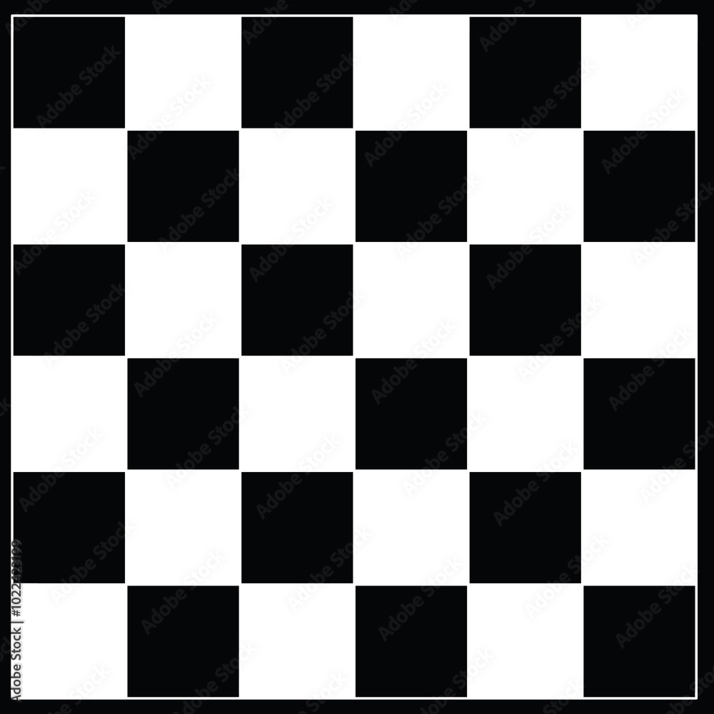 Classic chessboard design featuring a grid of alternating black and white squares. Perfect for game enthusiasts or educational material, this simple and timeless layout evokes strategic play . Classic chessboard design featuring a grid of alternating black and white squares. Perfect for game enthusiasts or educational material, this simple and timeless layout evokes strategic play .