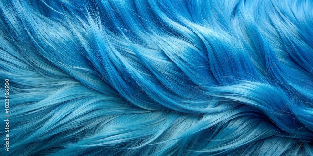 A cascade of cerulean strands, flowing in an ethereal dance, revealing the silken texture of each individual thread. A cascade of cerulean strands, flowing in an ethereal dance, revealing the silken texture of each individual thread.