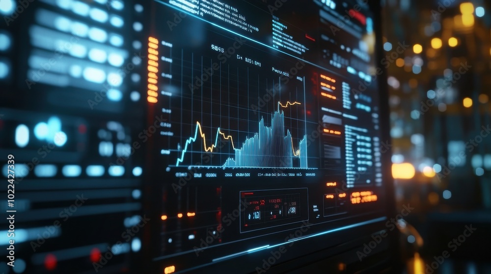 a digital screen showing an oil price graph with upward trends, symbolizing market fluctuations and economic changes. oil rigs and financial charts reinforce global energy market dynamics a digital screen showing an oil price graph with upward trends, symbolizing market fluctuations and economic changes. oil rigs and financial charts reinforce global energy market dynamics