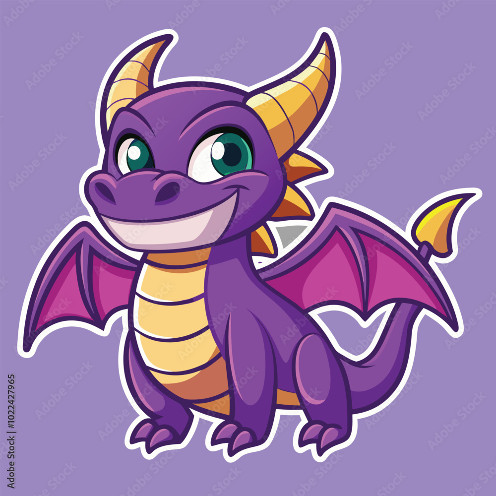 Obraz premium Dragon sticker vector