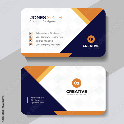 Professional corporate business card design 