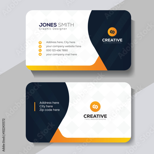 Professional corporate business card design 