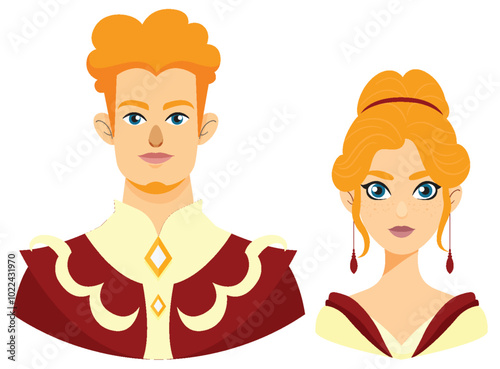 Royal Prince and Princess Portrait