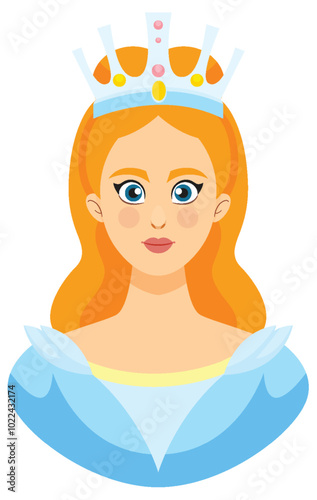 Elegant Queen with Crown