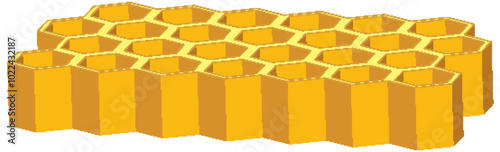 Honeycomb Structure Vector Illustration