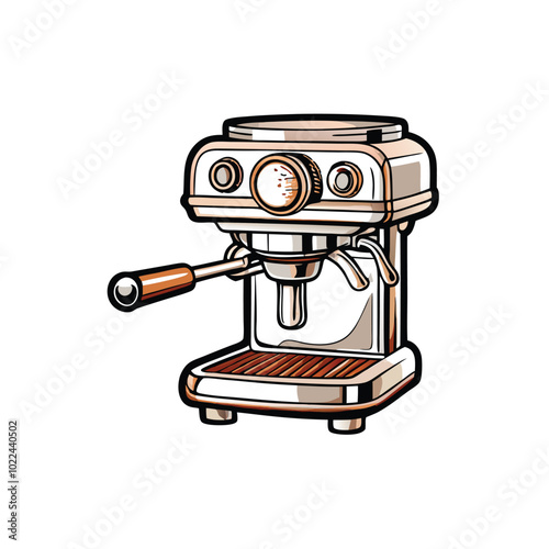 A chrome plated manual espresso machine with a vintage design and a steam wand.