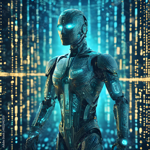 Cybernetic Muse: A Digital Portrait, Generative AI