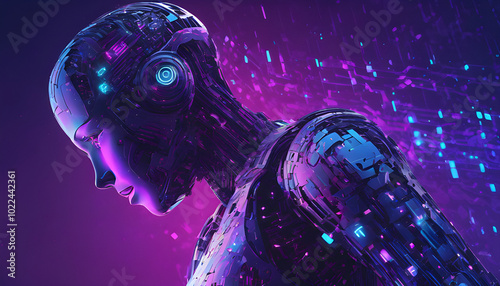 Cybernetic Muse: A Digital Portrait, Generative AI