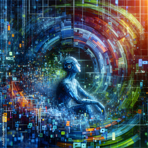 Cybernetic Muse: A Digital Portrait, Generative AI