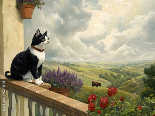 cat in the garden