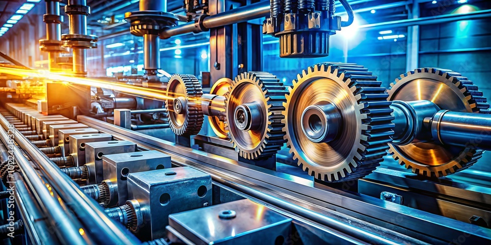 Experience the captivating motion of industrial machines through long ...