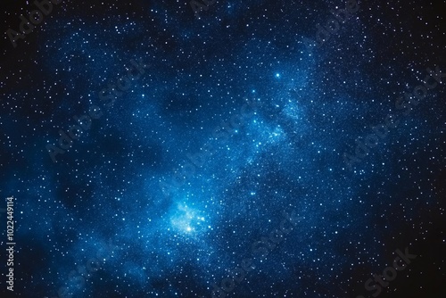 Wallpaper Mural Starry night sky with deep blue tones, distant stars and constellations, mysterious and ethereal atmosphere with soft glow. Torontodigital.ca