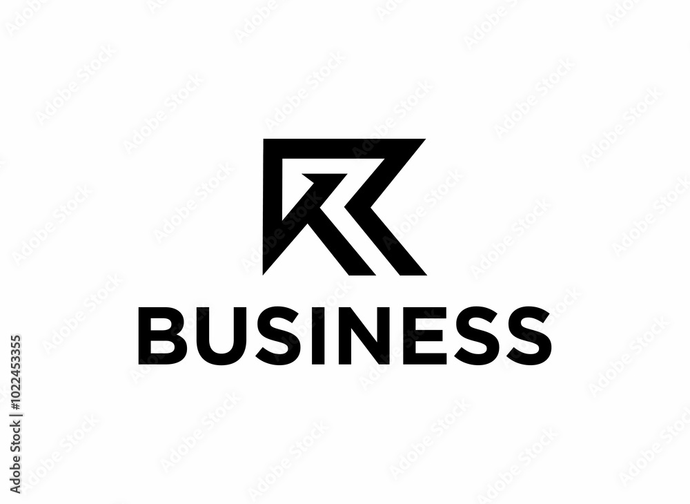 Abstract K and R modern logo design Abstract K and R modern logo design