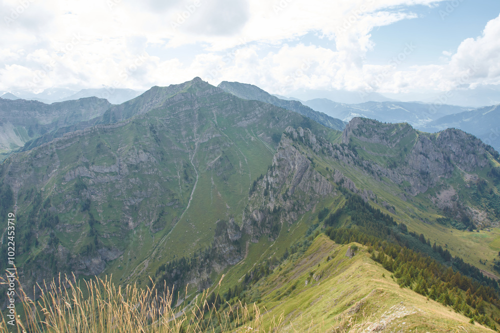 Naklejka premium pic de la corne en haute-savoie