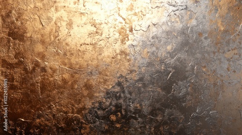 Silver and bronze wallpaper with a warm metallic shine, ideal for luxurious interior design or stylish wallpapers