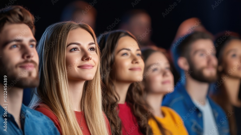 Obraz premium Engaged Audience at a Game Show Event