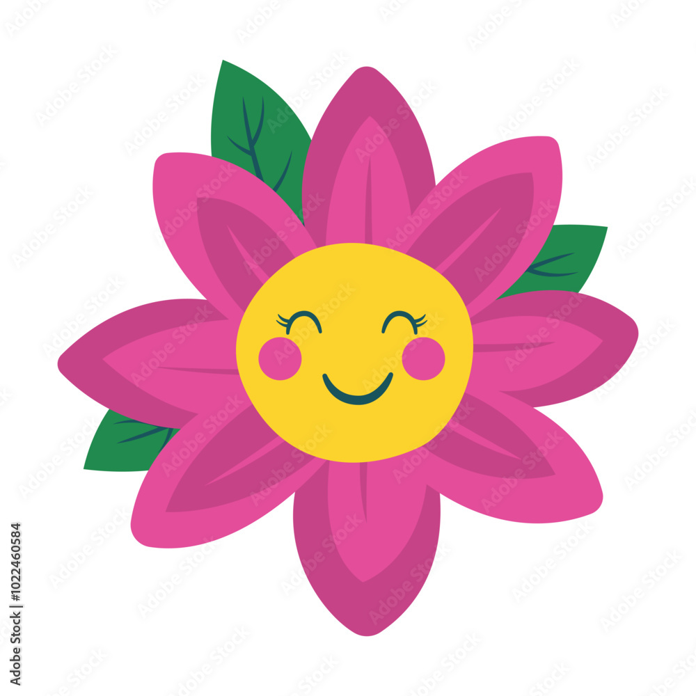 Cute Happy Smile Purple Sunflower Daisy Flower Floral in the Park Cute Happy Smile Purple Sunflower Daisy Flower Floral in the Park