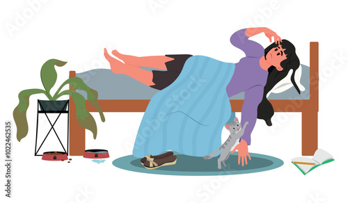 girls and women in various situations