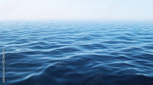 Wallpaper Mural Tranquil Blue Ocean Waves Under Clear Sky Torontodigital.ca